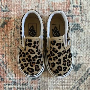 VANS toddler cheetah print sneakers